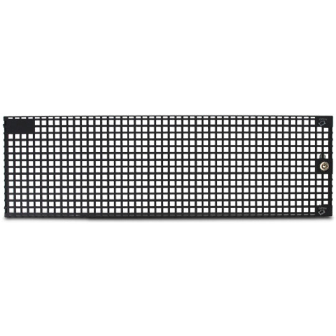 Inter-Tech 88887141 IPC Frontgitter 3U Schwarz, abschliessbar