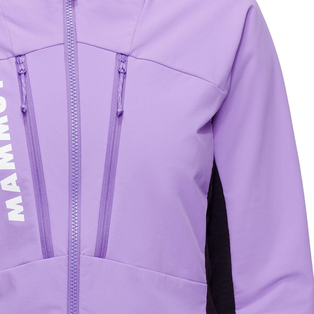 Mammut Damen Aenergy SO Hybrid Hoodie Jacke Softshelljacke Outdoorjacke M Lavandin/Schwarz, M Lavand