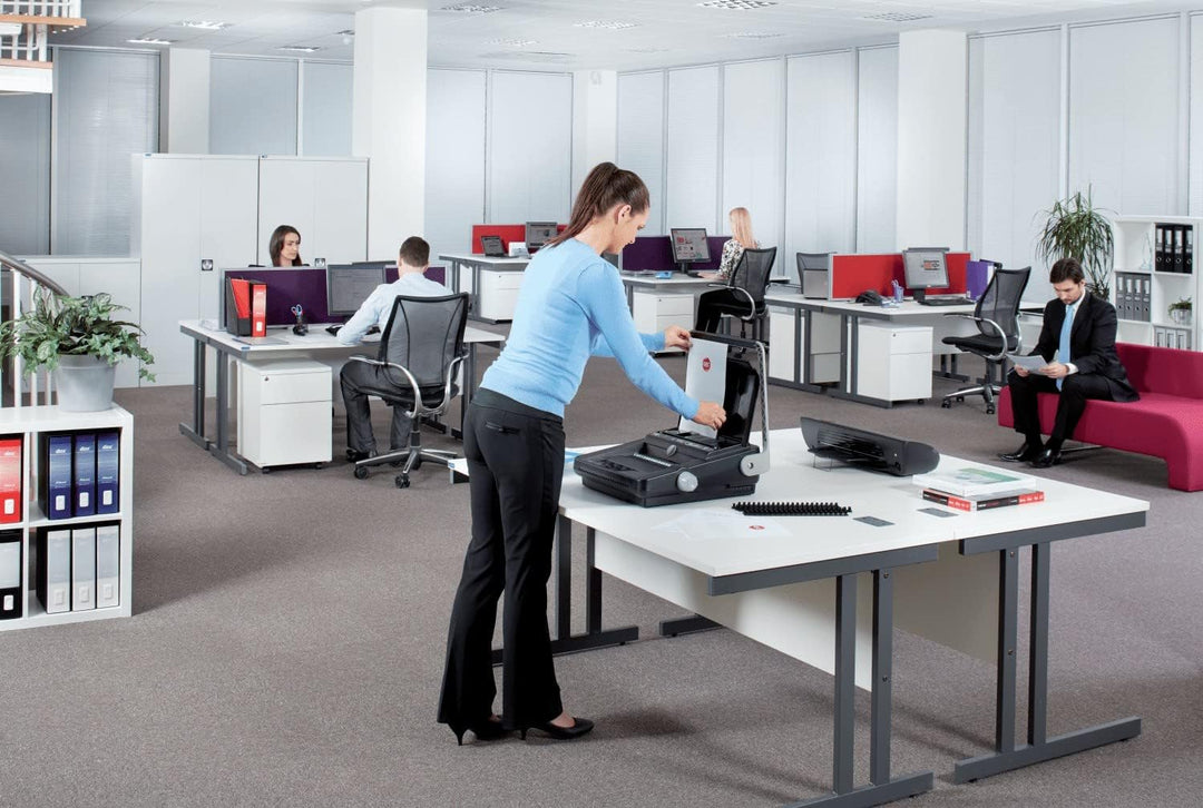 GBC 663733 CombBind C340 manuell-Bindegerät (mit automatischer Zentrierung), Manuell