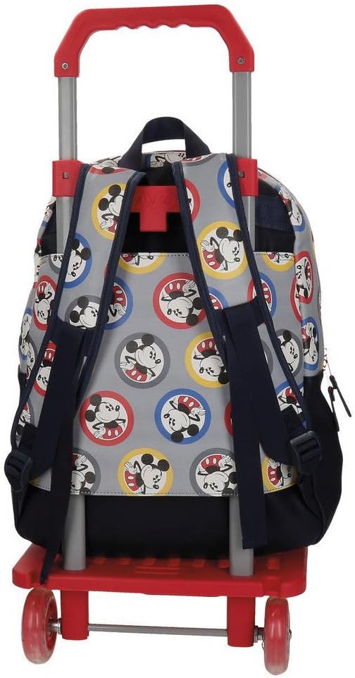 Disney Mickey Circles Rucksack mit Trolley Mehrfarbig 32x42x12 cms Synthetisches Leder 19.2L