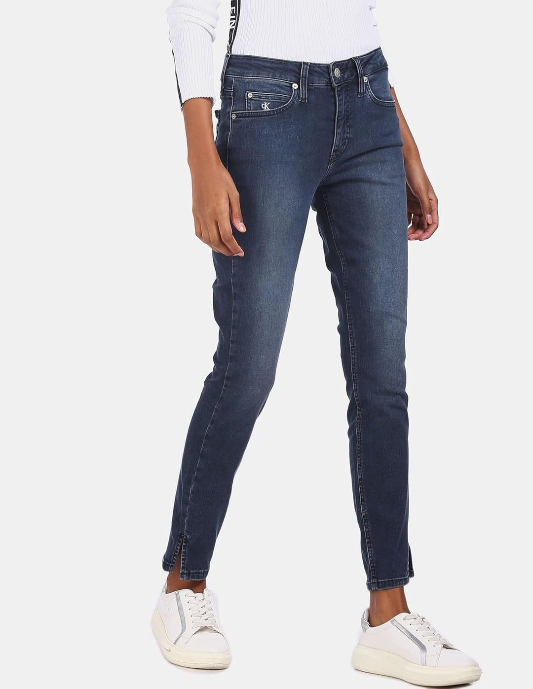Tommy Hilfiger Damen Hose 30W Short Blue Black Rivet, 30W Short Blue Black Rivet