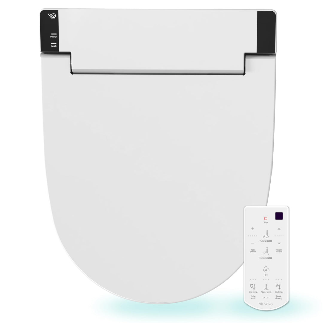 VOVO VB-6000SE Elektronischer Smart Bidet Toilettensitz, Länglich, Selbstreinigende Düse aus Vollede