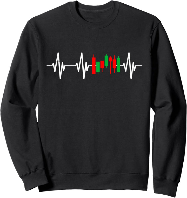 Aktien Börse Herzlinie Dividenden Anleger Kapitalmarkt Sweatshirt