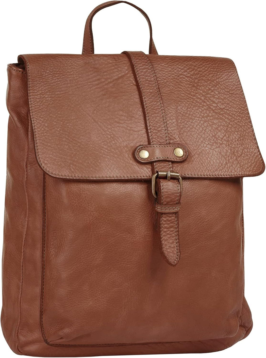 Samantha Look Rucksack Echt Leder Damen - 021380 Cognac, Cognac