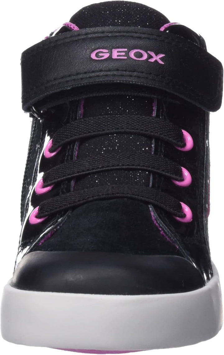 Geox Mädchen B Kilwi Girl B Sneakers 21 EU Black Fuchsia, 21 EU Black Fuchsia
