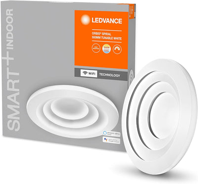 Ledvance Smarte LED Wand-und Deckenleuchte für Innen mit WiFi Technologie, Lichtfarbe änderbar (3000