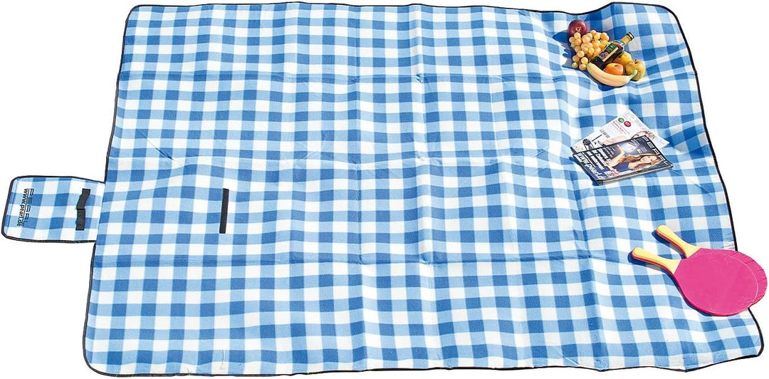 PEARL Picknickdecke: Fleece-Picknick-Decke mit wasserabweisender Unterseite, 200 x 175 cm (Picknickd