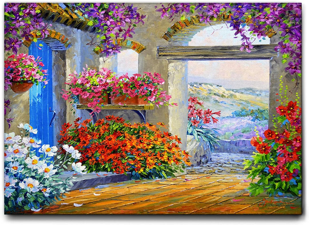 Giallobus - Gemälde - Mikki Senkarik - Morgenlied - Leinwand - 70x50 - Bereit zum Aufhängen - Modern