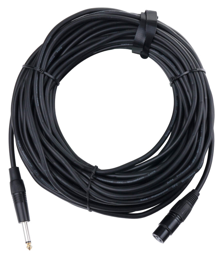 Pronomic XFJ-20 XLR zu Klinke Kabel (unsymmetrisches Mikrofonkabel, Länge 20m, säure- und ölfest, Sp