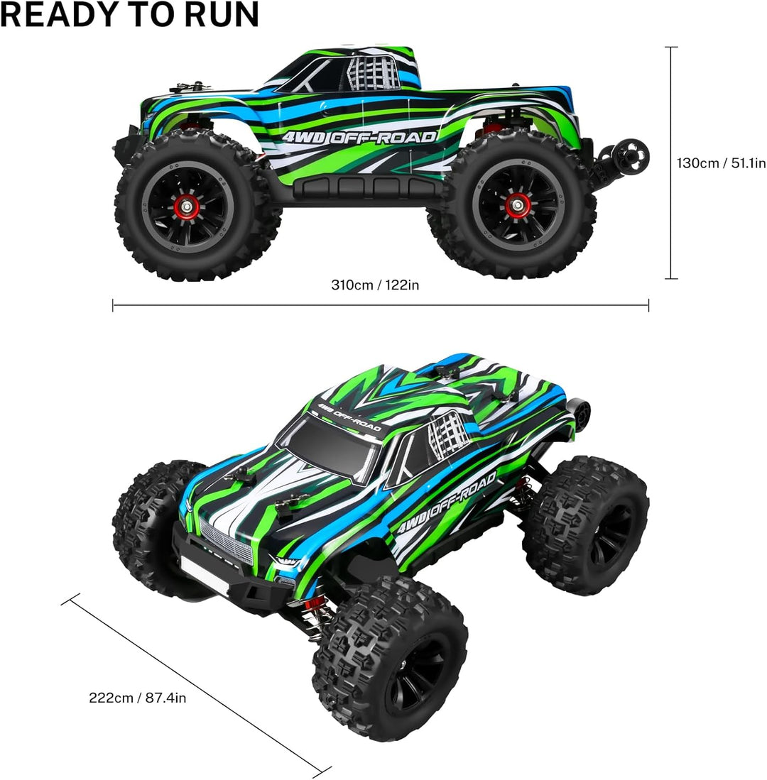 YONCHER YC380 PRO Ferngesteuertes Auto,1:16 Bürstenloser Motor 68 KM/H, 4WD Offroad RC Auto für Erwa