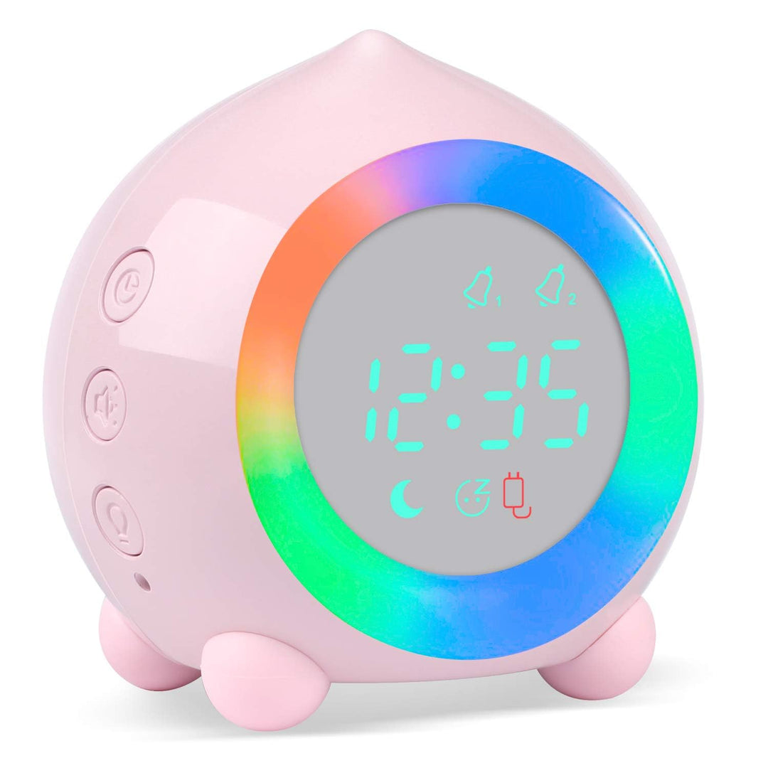 Kinderwecker Digitaler,Wecker Digital Sonnenaufgangssimulator Kinderwecker für Mädchen Jungen mit Bu