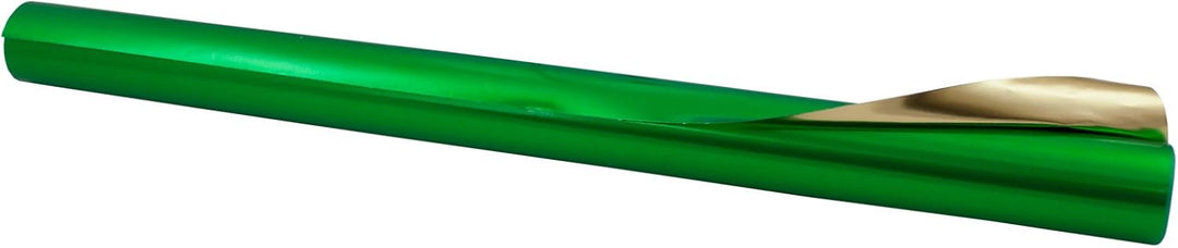folia R 15 - Alufolie auf Rolle, doppelseitig kaschiert, ca. 50 cm x 10 m, grün / gold - ideal zum B