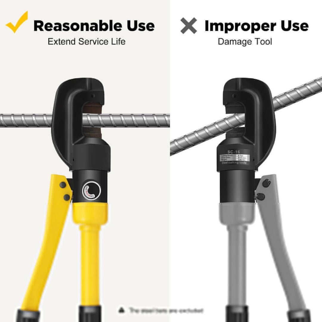 8T Hydraulischer Bewehrungsschneider Hydraulischer Bolzenschneider mit Tragbare Box und Sechskantsch