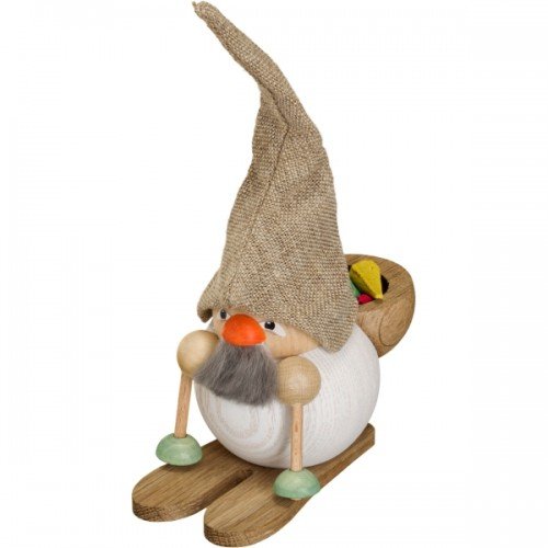 Seiffener Volkskunst | Räuchermann Figur | Waldzwerg 19 cm | Räucherfigur | Räuchermännchen Erzgebir