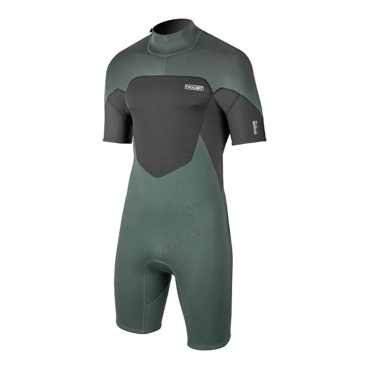 Prolimit - Fusion Shorty 2/2mm (DL) Neoprenanzug, Surfen Kiten Surfanzug (Black) Aquamarinblau S, Aq