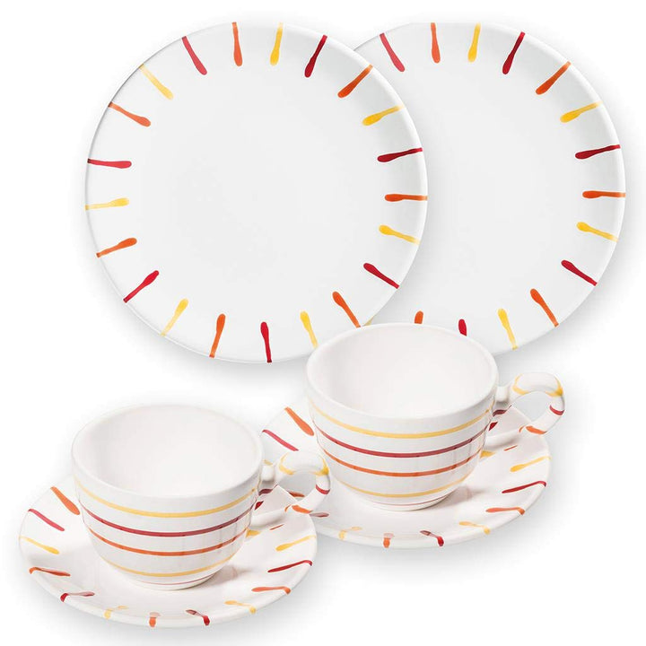 GMUNDNER KERAMIK Breakfast for two Classic Geschirrset Landlust Geschirr, handgemacht in Österreich