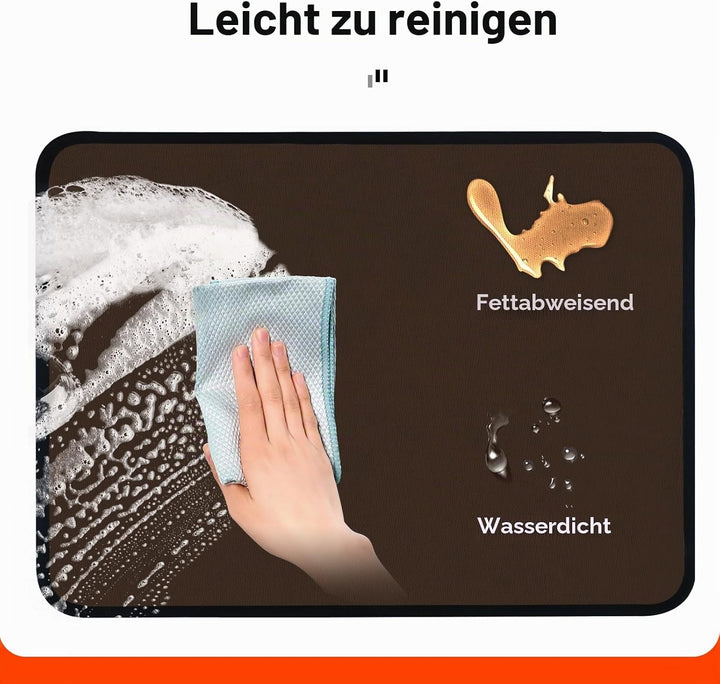 Feuerfeste Unterlage 30 x 45cm-1mm, Hitzeschutzmatte für Luftfritteuse, Hitzebeständige Unterlage fü