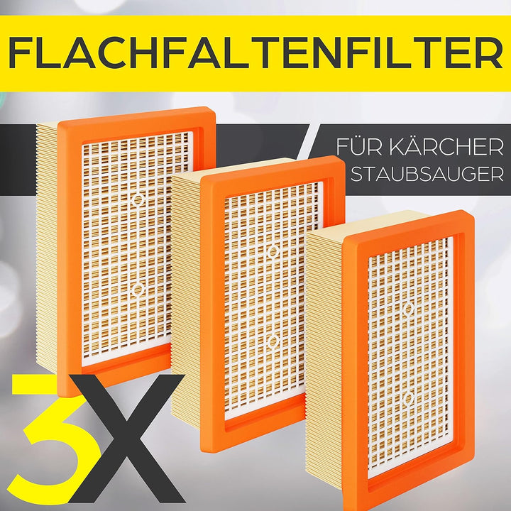 HAYATEC 3x Filter als Ersatz für Kärcher WD5 Filter kompatibel mit Kärcher Mehrzwecksauger WD4 WD5 W