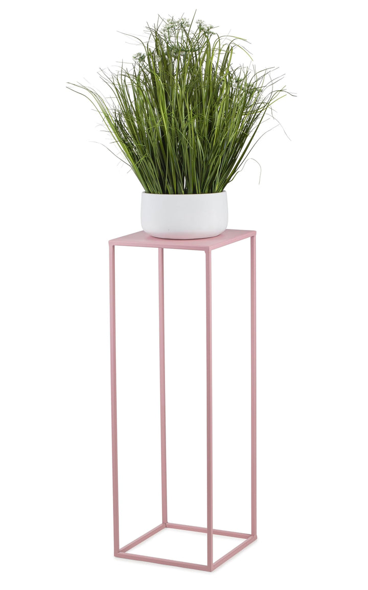 HowHomely Blumenständer Metall Rosa 70 cm Hoch - Solider und Robuster Blumenhocker Metall - Pflanzen
