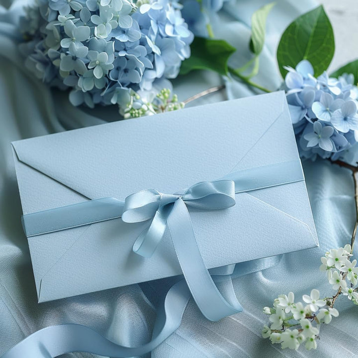 50 hochwertige Briefumschläge B6 125x176 mm mit Spitzlasche, 120g, Farbe: 17 Hellblau 17 Hellblau 50