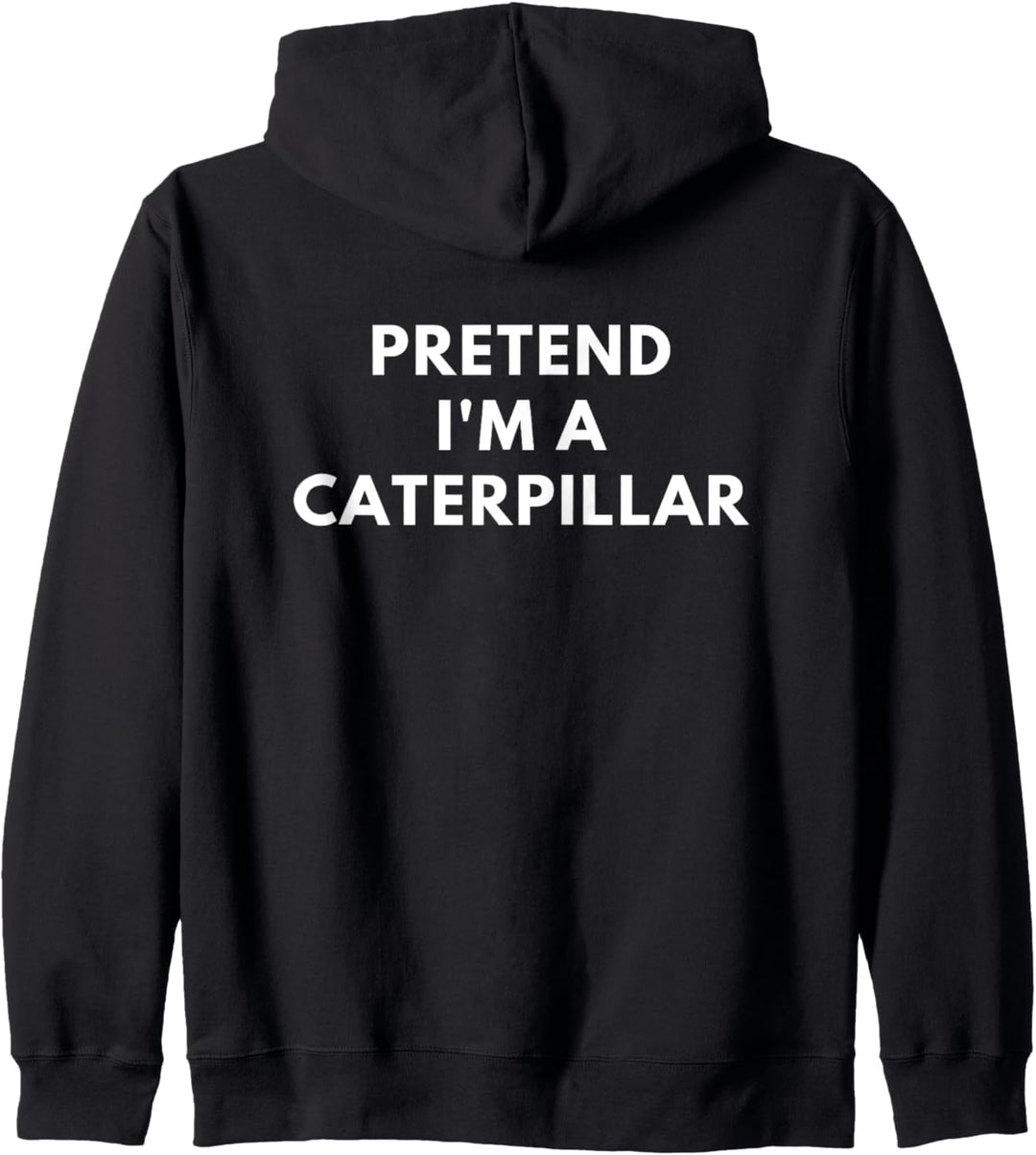 Lustig so zu tun, als wäre ich ein Caterpillar-Kostüm für Kapuzenjacke