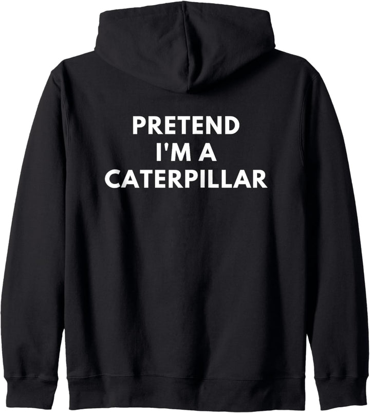Lustig so zu tun, als wäre ich ein Caterpillar-Kostüm für Kapuzenjacke