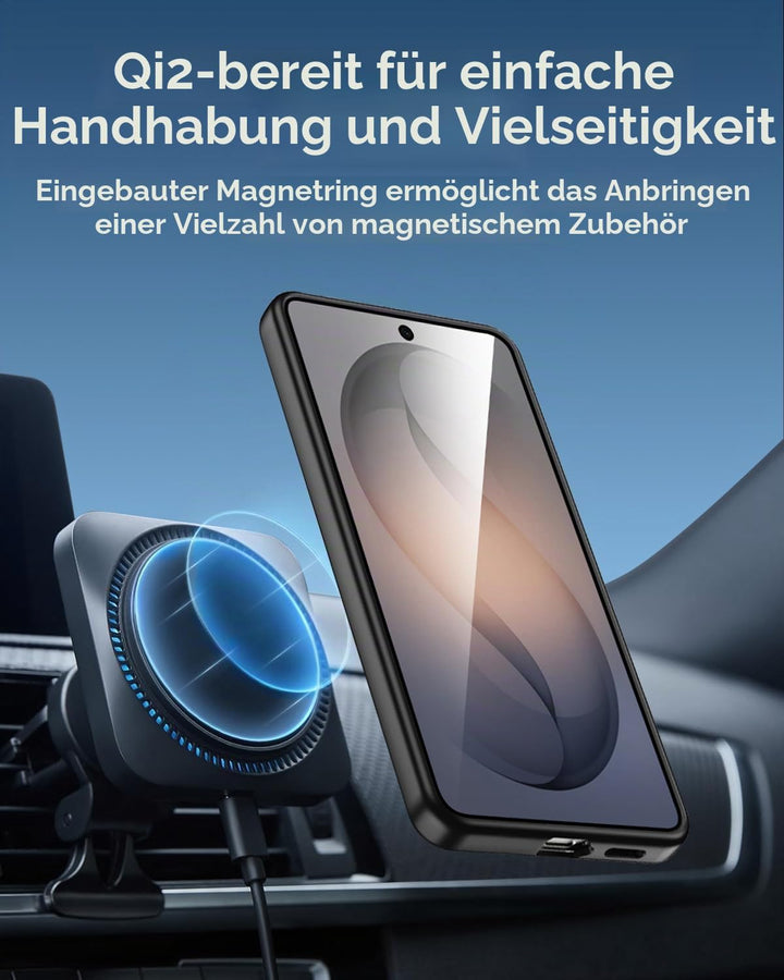 Miimall Magnetische Hülle Kompatibel mit Samsung Galaxy S26 Ultra Hülle Ultradünn 2026, PC+TPU Stoss