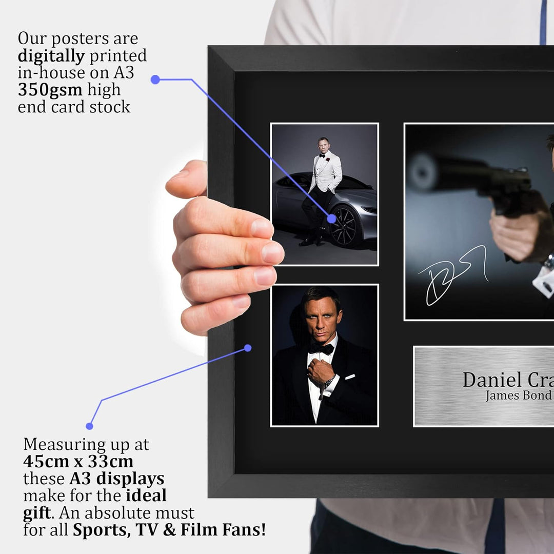 HWC Trading FR A3 Daniel Craig James Bond Geschenke Gedruckt, Signiert Autogramm Bild Für Film-Erinn