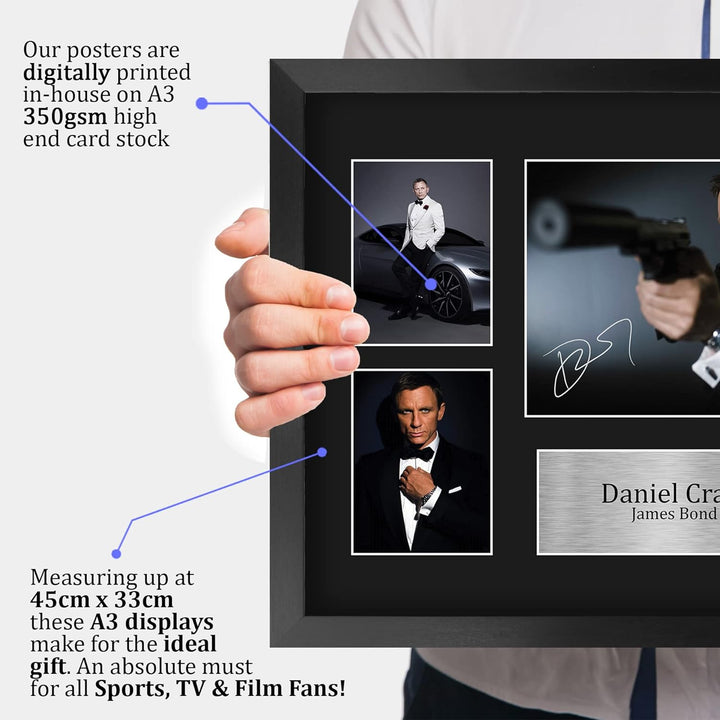 HWC Trading FR A3 Daniel Craig James Bond Geschenke Gedruckt, Signiert Autogramm Bild Für Film-Erinn