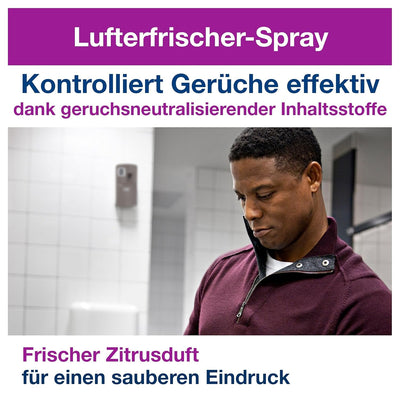 Tork Lufterfrischer Spray mit Zitrusduft A1, Flexible Einstellung, 12 Nachfüllungen, 236050 75 ml (1