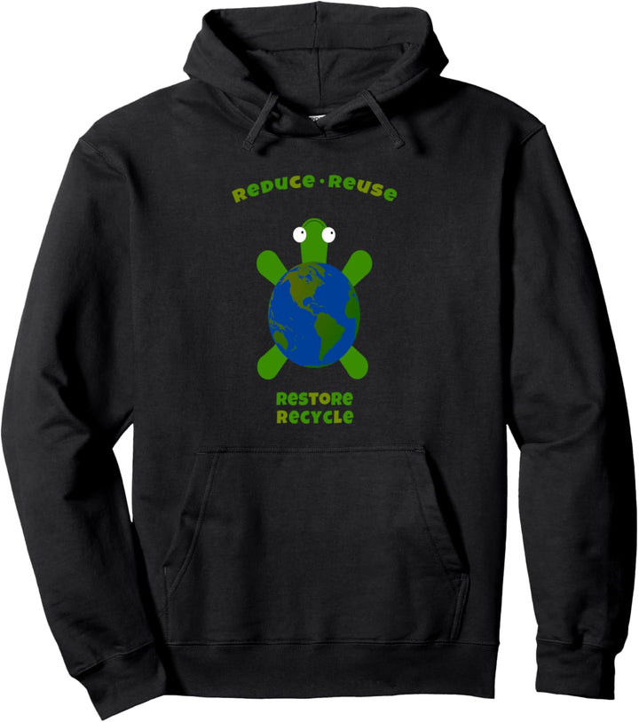 Recycle Reuse Reduce Restore Nachhaltigkeit Männer Frauen Pullover Hoodie