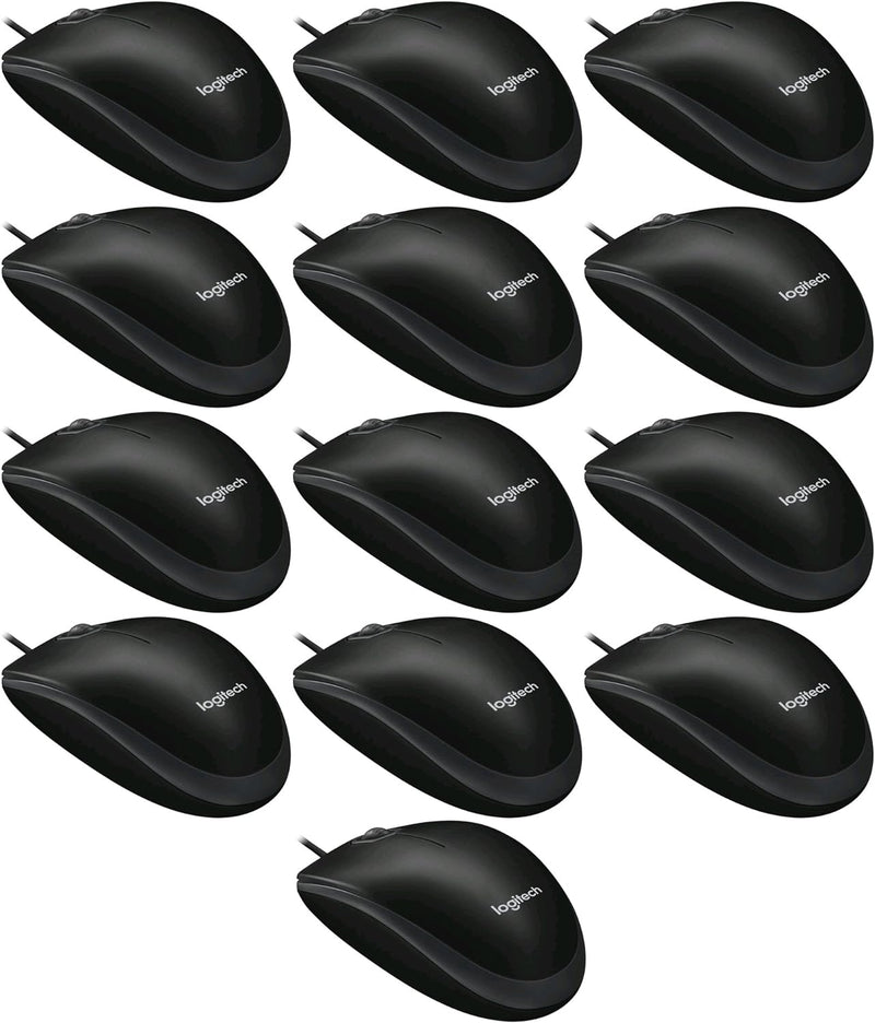 Logitech B100 Optical Business Mouse [10er Set | Schwarz]