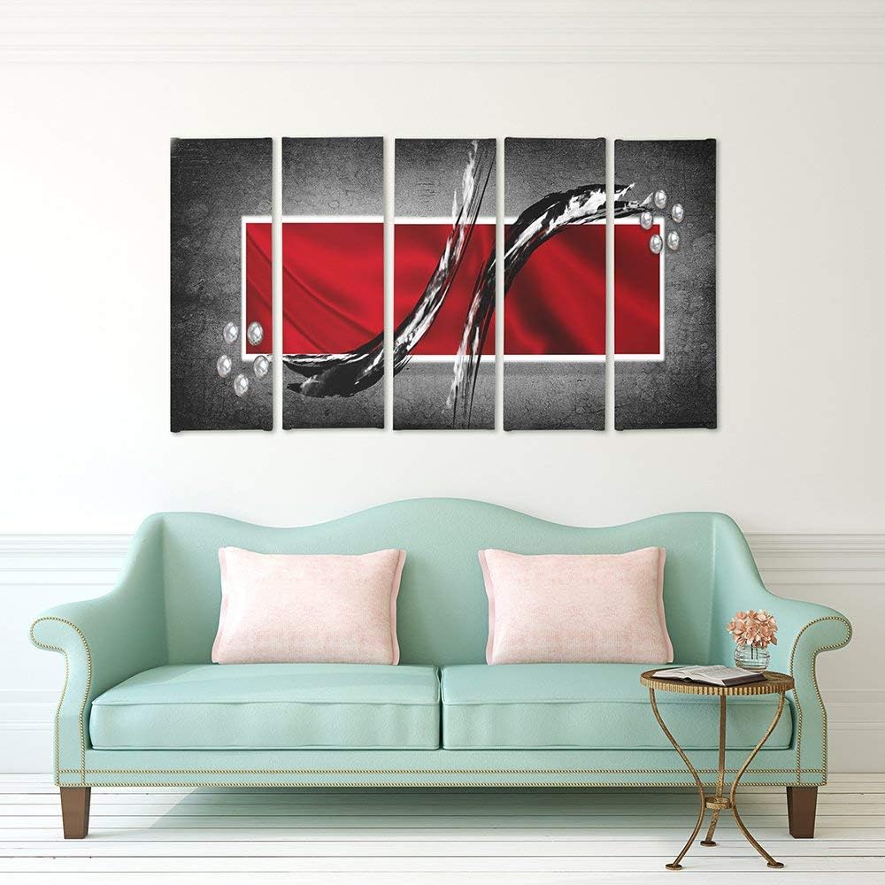 Feeby. Wandbild - 5 Teile - Deko Bilder, gedrucktes Bild, Deco Panel, Foto, Kunstdrucke, 5-Teilig, T