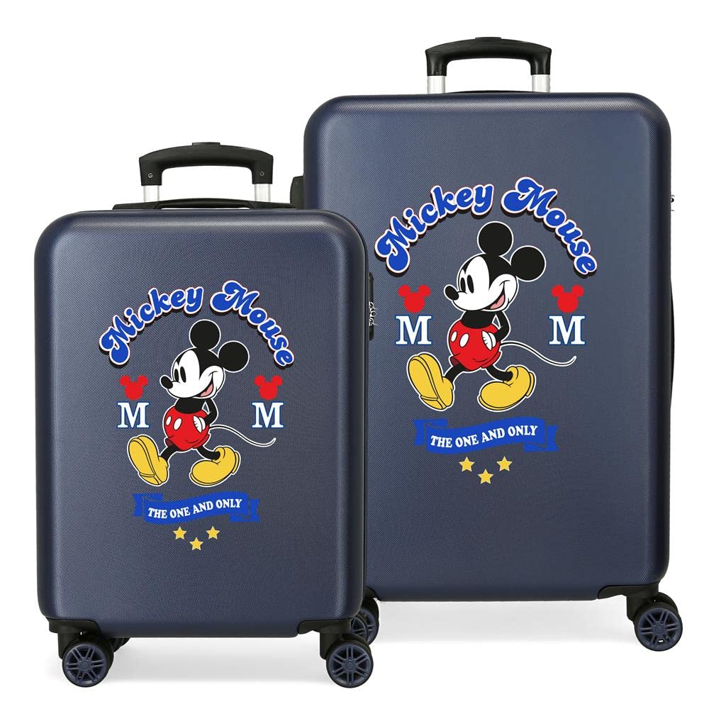 Disney Have a Good Day Mickey Kofferset Blau 55/68 cms Hartschalen ABS Kombinationsschloss 104L 4 Do