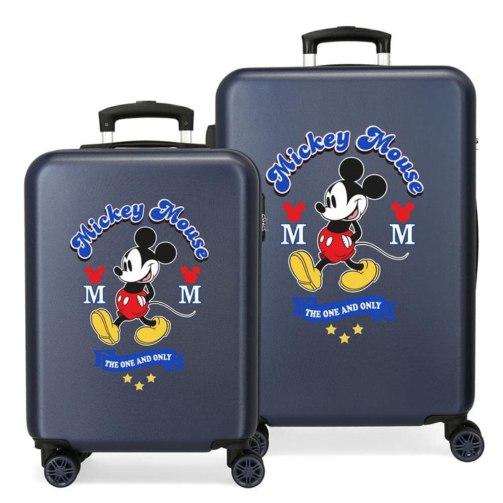 Disney Have a Good Day Mickey Kofferset Blau 55/68 cms Hartschalen ABS Kombinationsschloss 104L 4 Do
