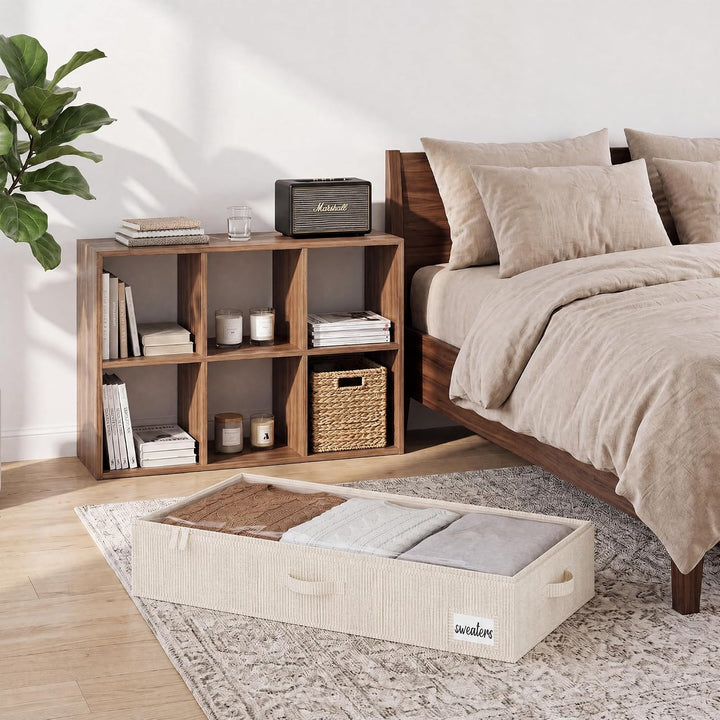 StorageWorks Unterbett Aufbewahrung, grosse Unterbett Aufbewahrungsbox mit Deckel, Unter bett Aufbew