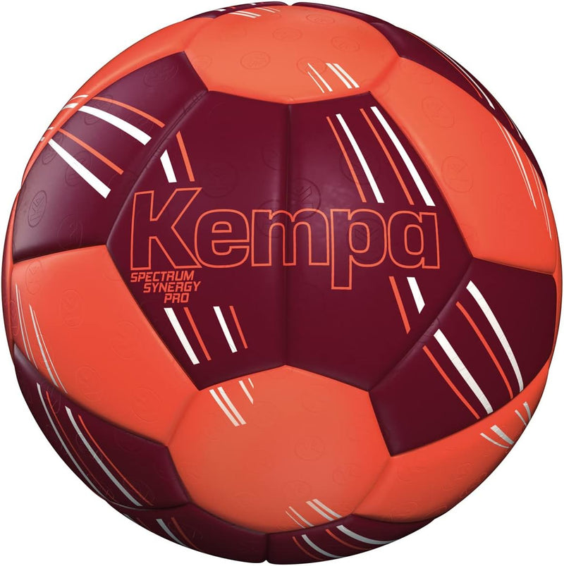 Kempa Unisex – Erwachsene Spectrum Synergy Pro Handball 3 deep rot/fluo orange, 3 deep rot/fluo oran