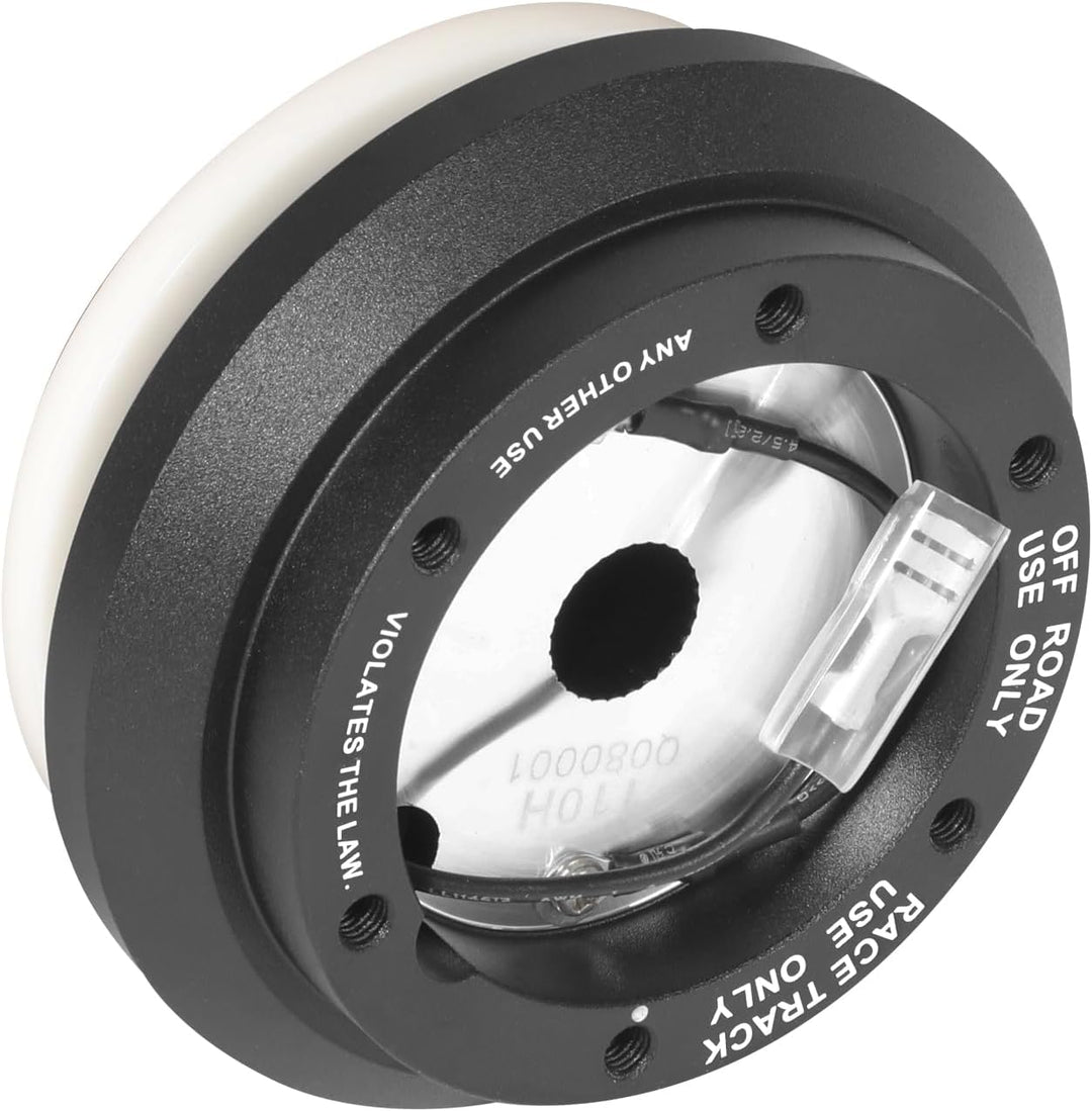 NRG Innovations NRG-SRK-110H Racing Style, Lenkrad-Schnellspanner, kurzer Nabenadapter, 6 x 70 mm Bo