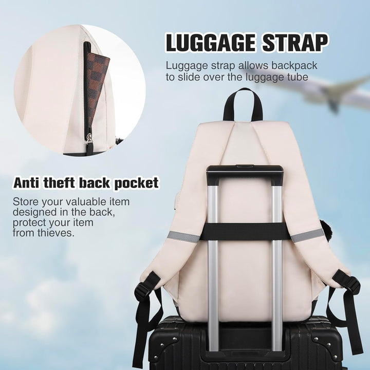 MOMUVO Rucksäcke für Teenagerinnen & Frauen,Laptop-Schulrucksack | Niedlicher College-Rucksack für S