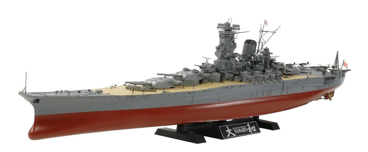 Tamiya 300078030-1:350 Jap. Yamato 2013 Schlachtschiff,originalgetreue Nachbildung, Plastik Bausatz,