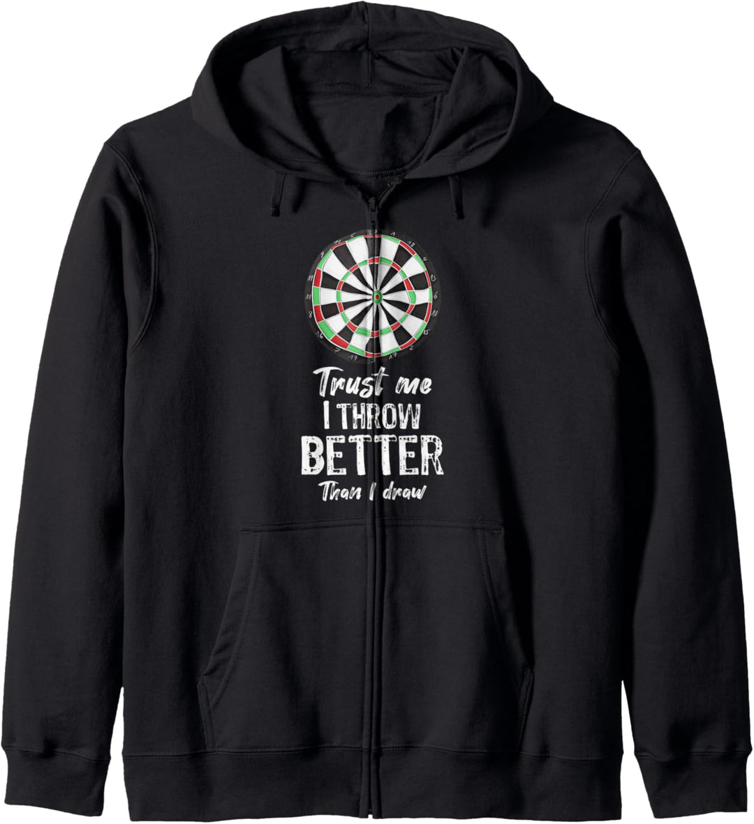 Darts Spieler Geschenk lustiger Spruch Dartspieler Kapuzenjacke