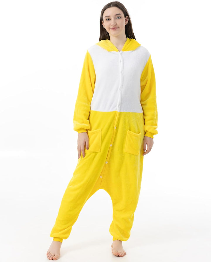 Katara 1744 (30+ Designs) Enten-Kostüm Küken, Unisex Onesie/Pyjama-Qualität für Erwachsene & Teenage