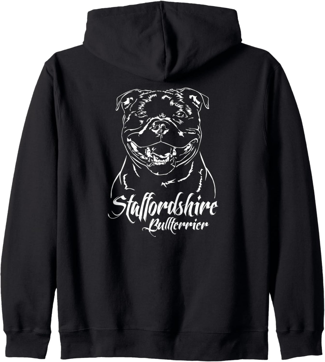 Staffordshire Bullterrier Hund Hunderasse Portrait Hunde Kapuzenjacke