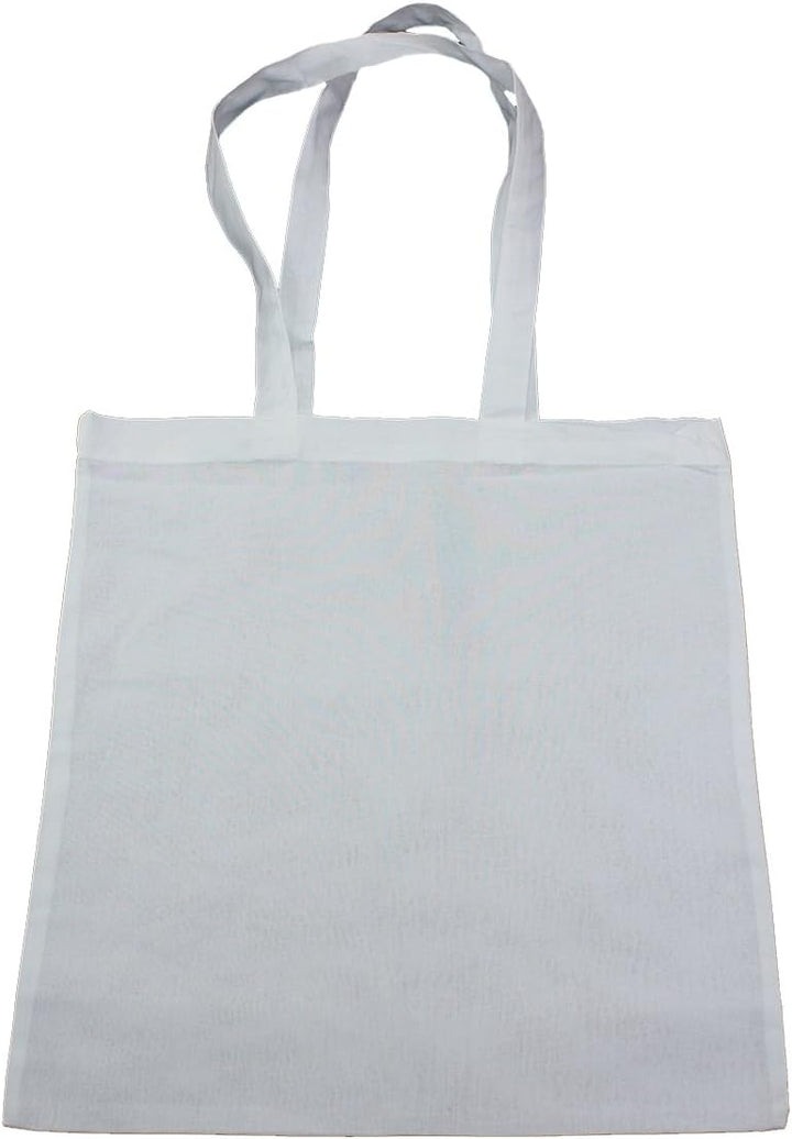 Cottonbagjoe Baumwolltaschen | 38x42 cm | unbedruckt | mit zwei langen Henkeln | bemalbar | Öktex 10
