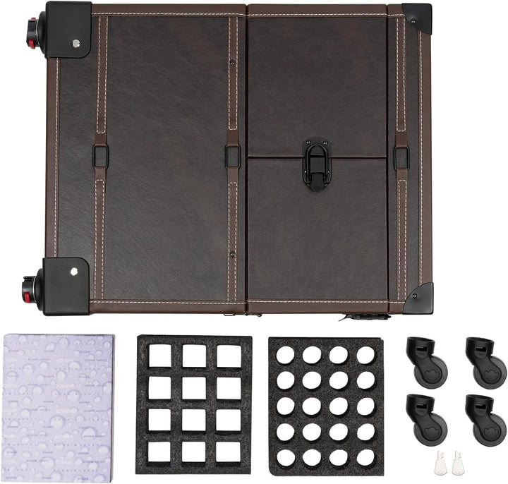 Professioneller Makeup-Koffer auf Rollen – Kosmetik-Trolley mit Herausnehmbaren Fächern, Wasserabwei