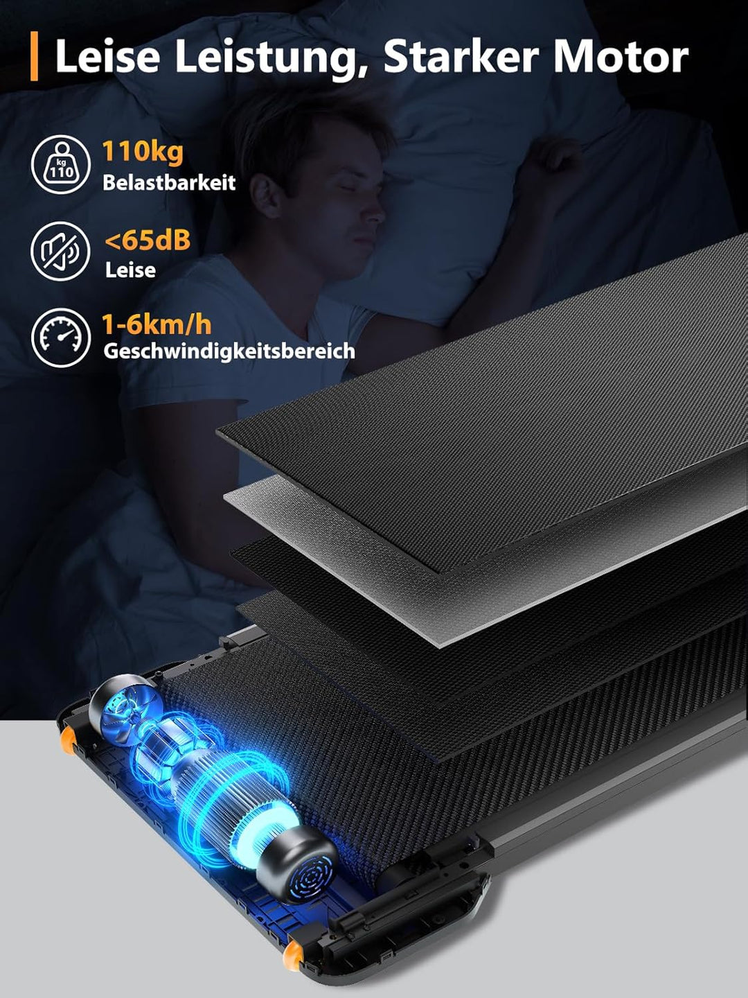 WalkingPad by KingSmith Z1, P1, A1 Pro, Z3 Hybrid+ Walking-Pad Laufband für Zuhause Büro klappbar (j