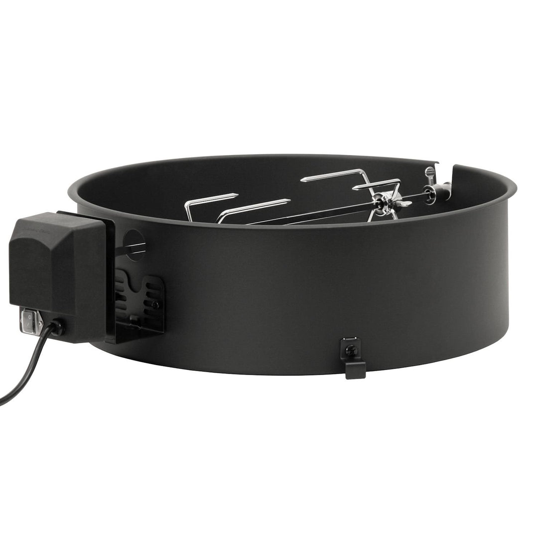 BBQ-Toro Grillspiess Set für Weber Kugelgrill (47 cm) und viele andere Modelle, Rotisserie, Drehspie