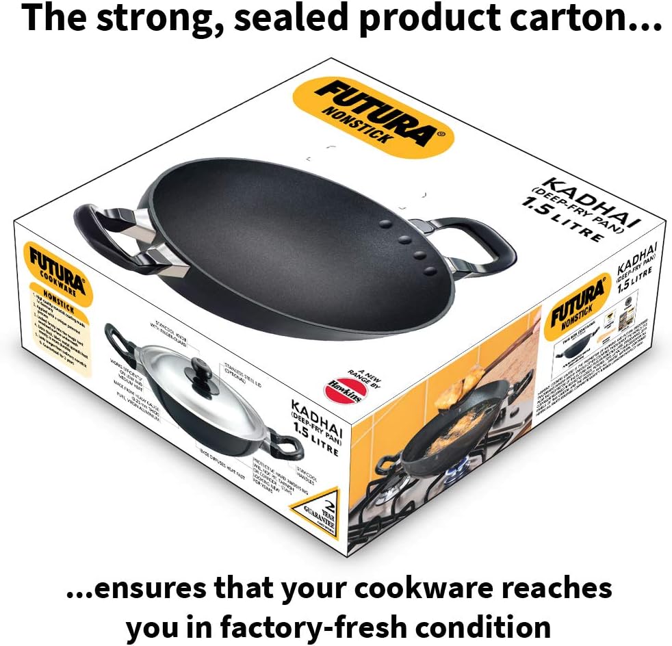 Futura Non-Stick Deep-Fry Pan (Kadhai) 1.5 LITRE