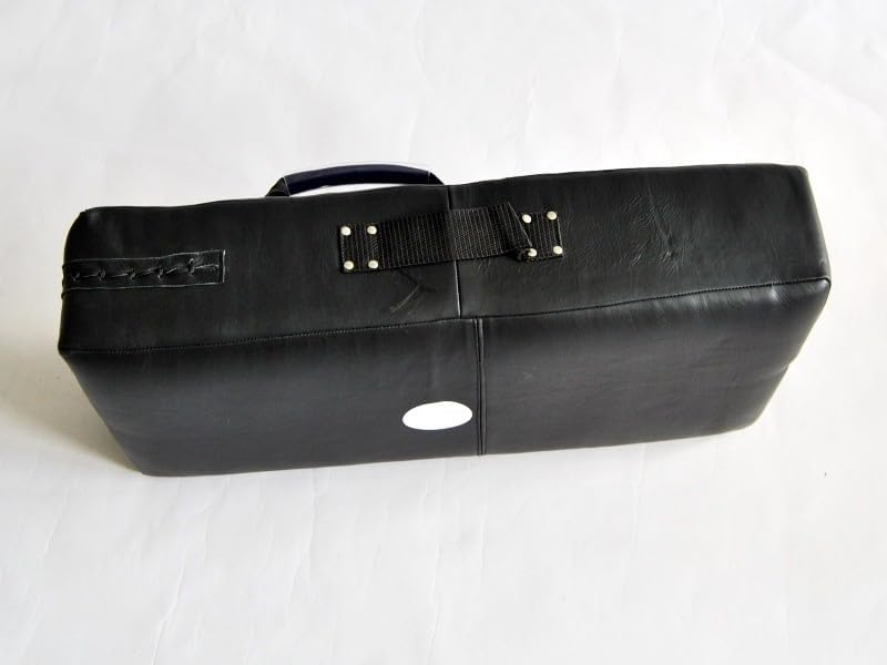 Schlagpolster Jumbo - Griffe Oben, seitlich - 75 x 37 x 15 cm - Echtleder schwarz