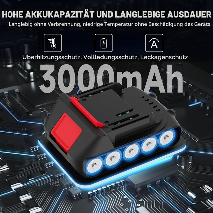 18V 2pcs 3.0Ah Ersatzbatterien und Ladegeräte